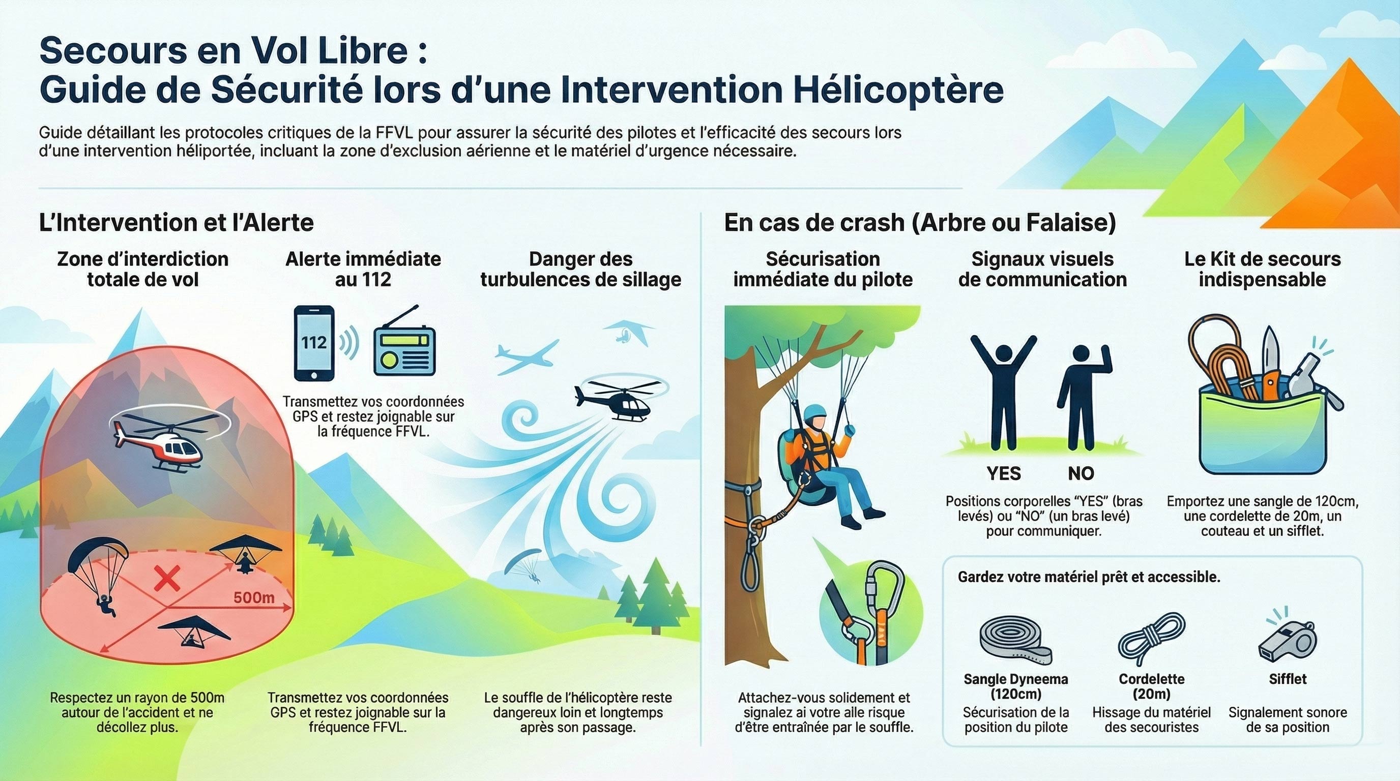 Signaux visuels de secours